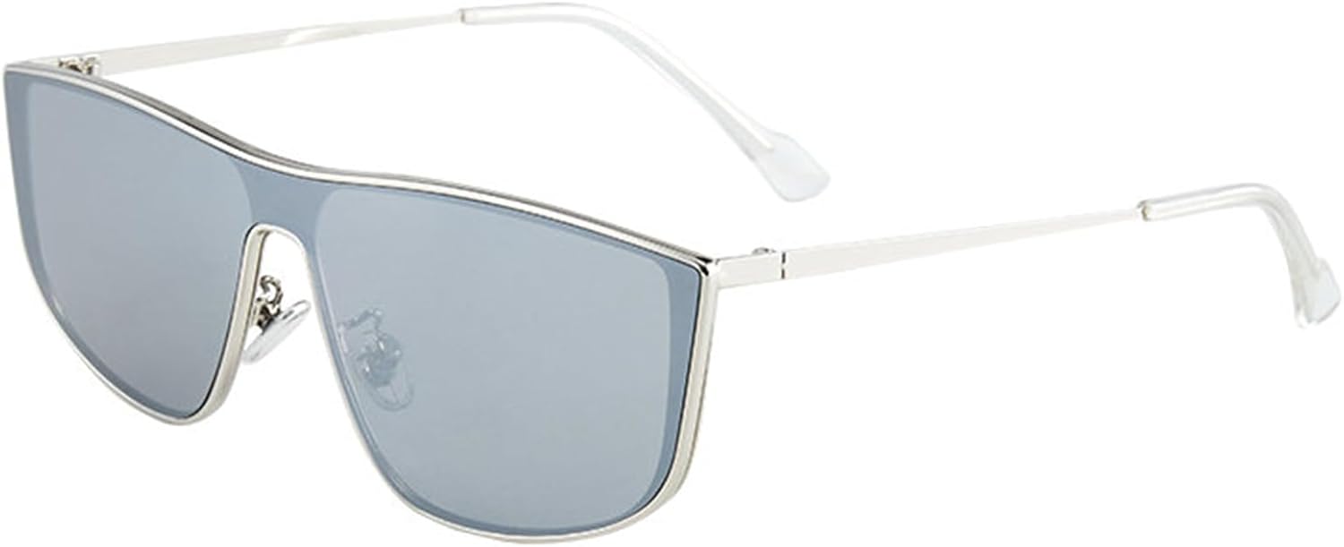 

Willochra Винтажные роскошные модные солнцезащитные очки большого квадратного размера для женщин и мужчин, модные, для вождения, с плоской верхней частью, в стиле панк, с защитой от УФ-излучения UV400, C5