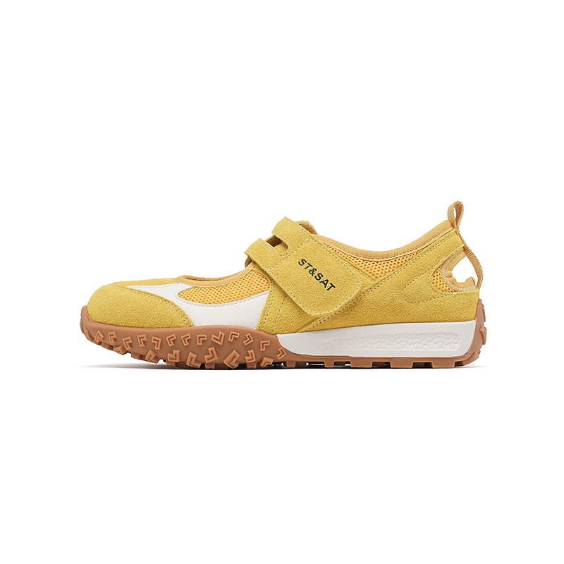 ST&SAT Желтые женские балетки Мэри Джейн, цвет Yellow