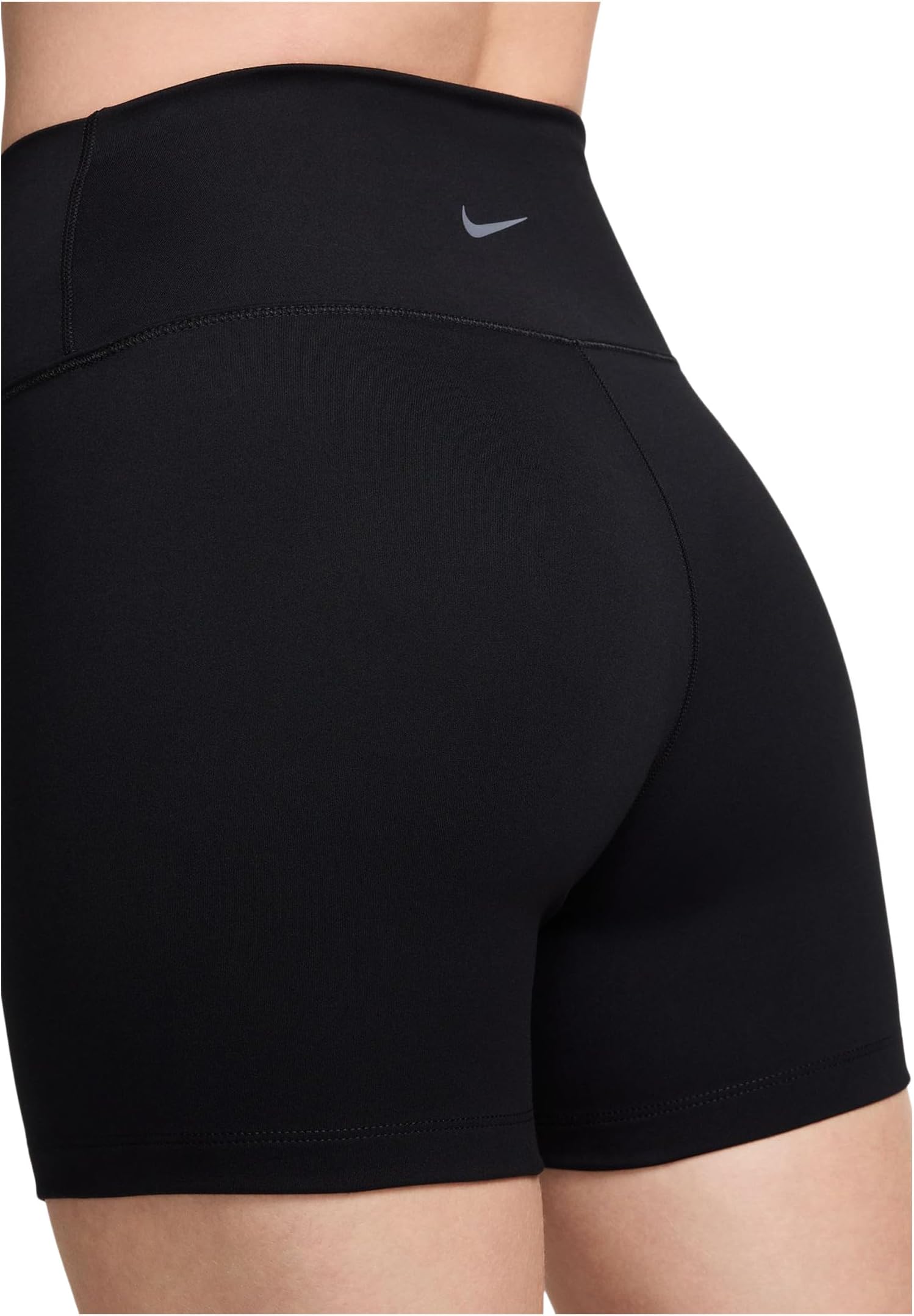 Шорты Nike One High-Waisted 5" Biker Shorts, черный — фото 3