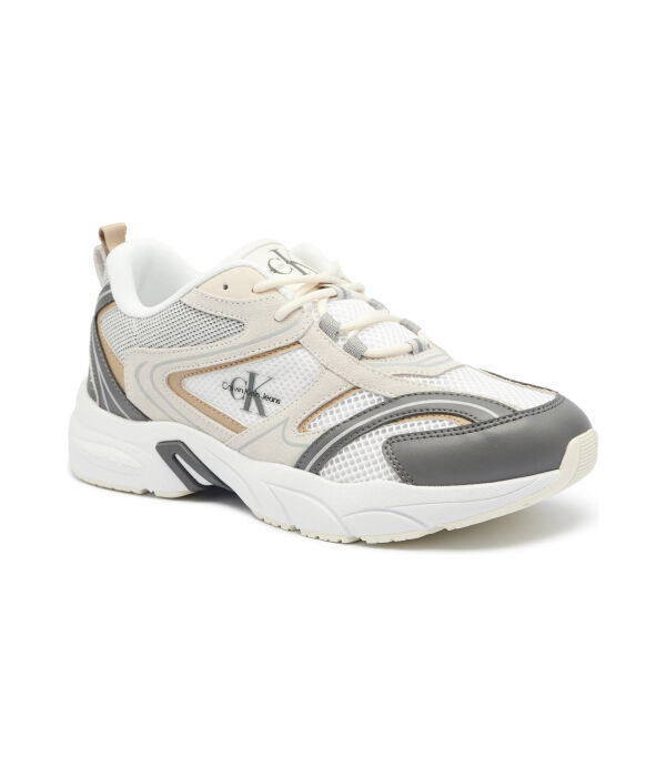 

Кроссовки Calvin Klein Jeans Retro Tennis, белый / серый