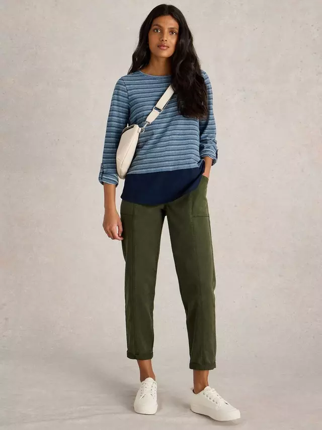 

Топ White Stuff Jenny Stripe Longline, цвет blue/multi