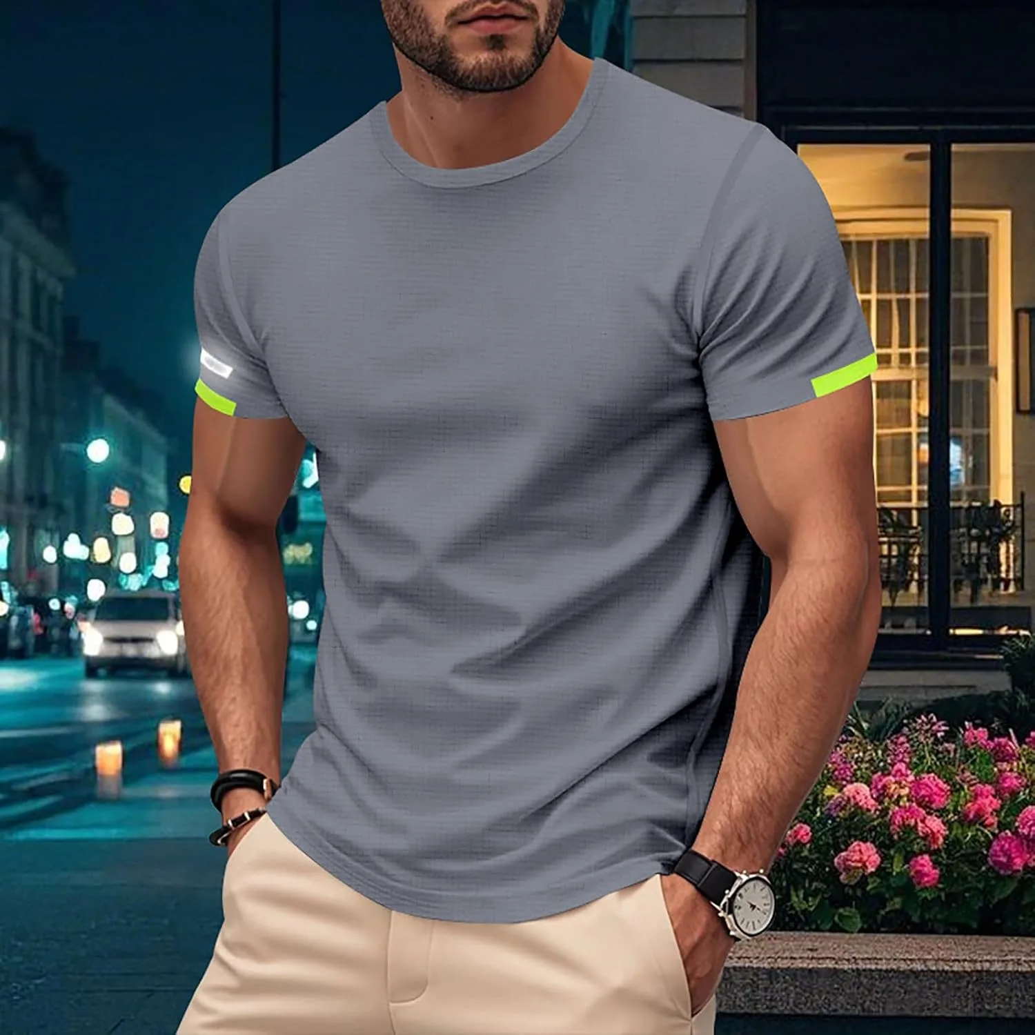Мужская майка Quick Dry Stretch Moisture Wicking для тренировок — фото 2