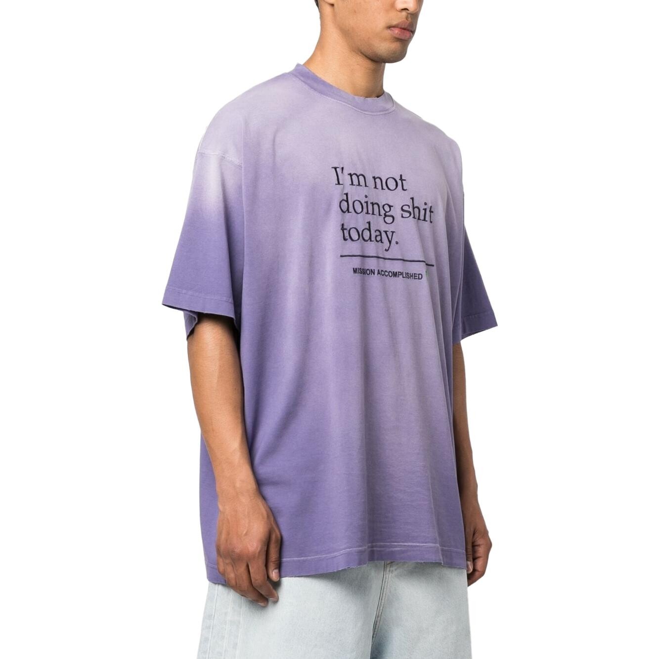 Футболка унисекс фиолетовая Vetements, фиолетовый — фото 4