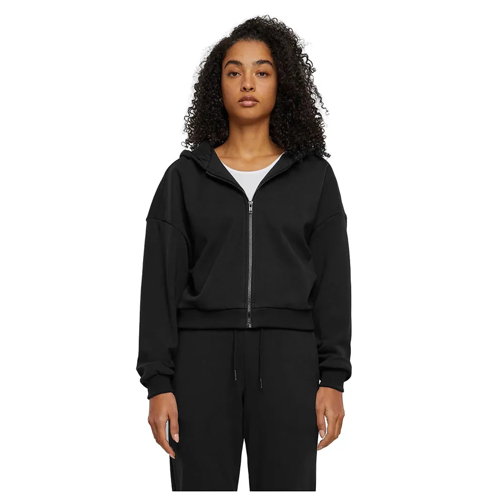 

Толстовка Urban Classics Cozy Short full zip, черный