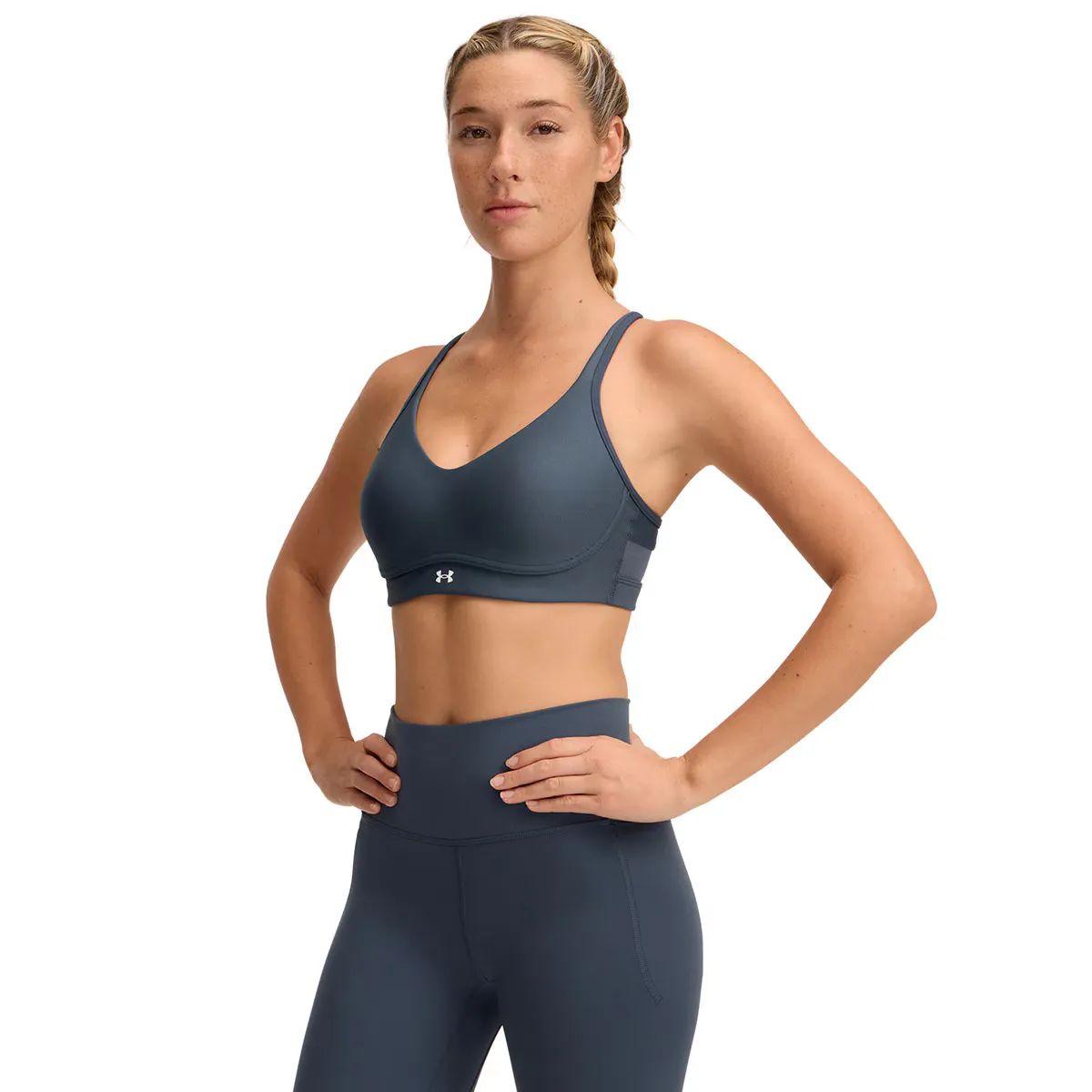 

Женский топ UA Infinity Low 2.0 Bra Under Armour, серый