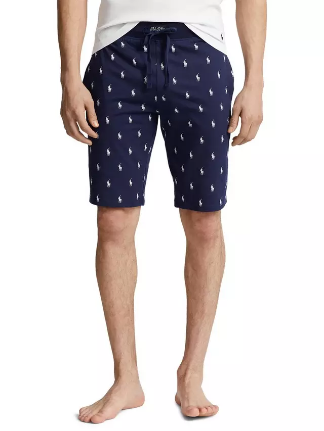 

Шорты Ralph Lauren Polo Ralph Lauren All-over Pattern Sleep, темно-синий