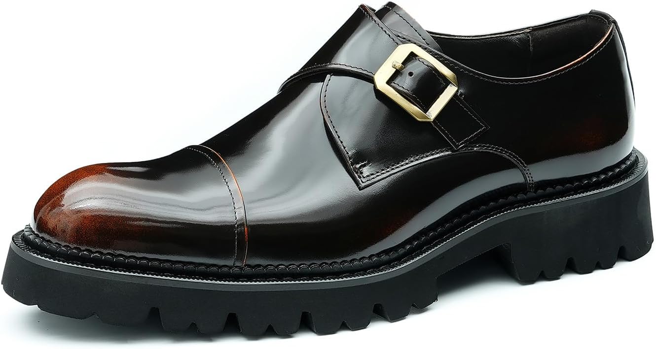 Мужские лоферы Santimon Mens черного цвета, кожаные туфли на беду для мужчин, повседневная бизнес-мода, лоферы с пряжкой, летняя обувь