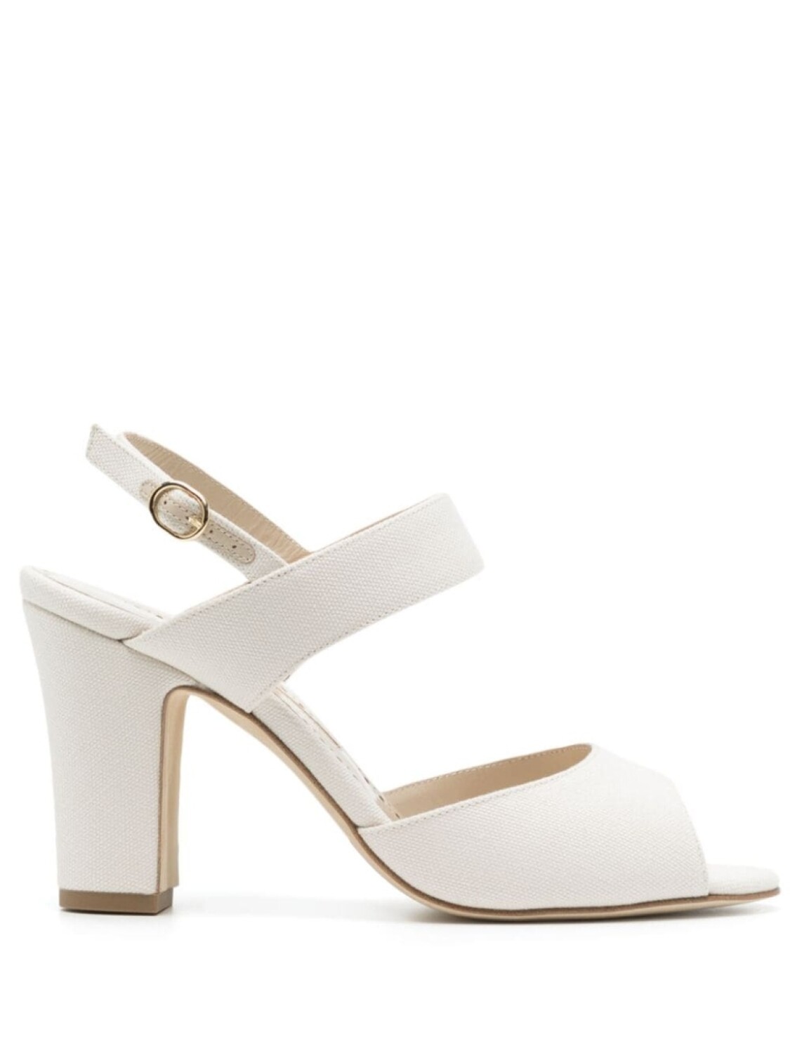 

Босоножки из канваса Manolo Blahnik, белый