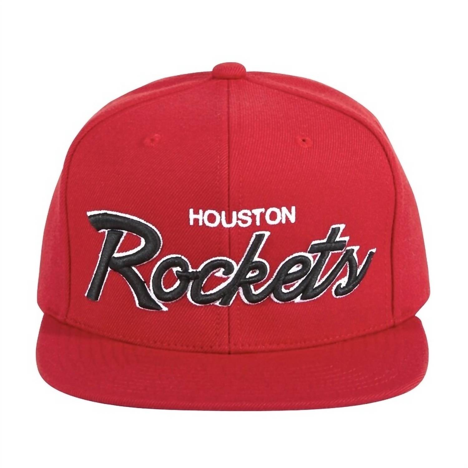 

Мужская бейсболка NBA Houston Rockets Script Snapback в красном цвете Mitchell & Ness