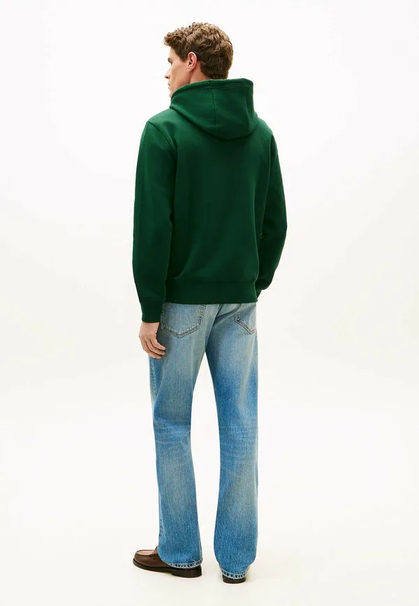 Худи из махровой ткани с вышивкой логотипа Tommy Hilfiger, Nocturnal Green — фото 3