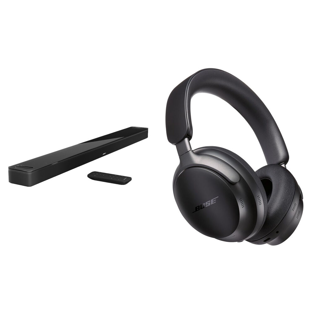 

Саундбар Bose Smart Ultra с беспроводными наушниками QuietComfort Ultra с шумоподавлением (черный)