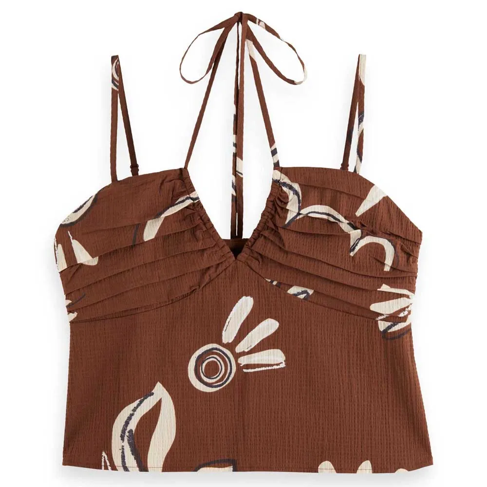 

Футболка без рукавов Scotch & Soda U9A00700T, коричневый