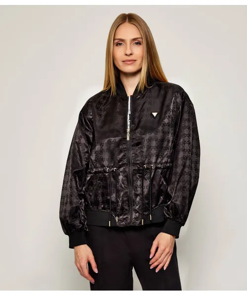 

Бомбер Loose fit Guess Active, черный