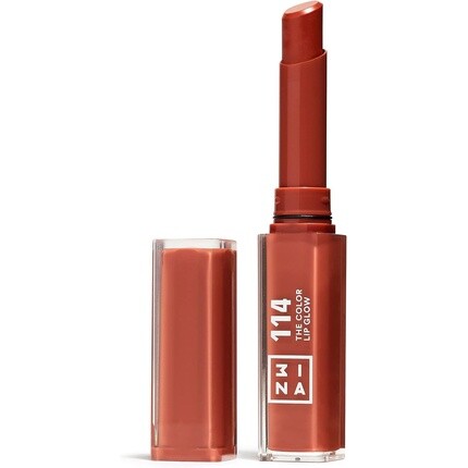 

3INA MAKEUP The Color Lip Glow 114 Терракотово-коричневый бальзам для губ с маслом ши 1,60 г