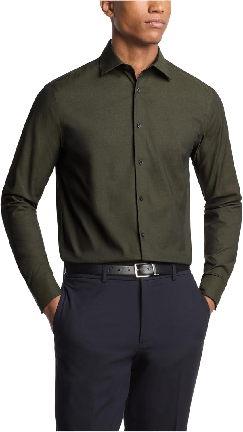 

Мужская рубашка Calvin Klein Regular Fit Modern Pincord, Olive