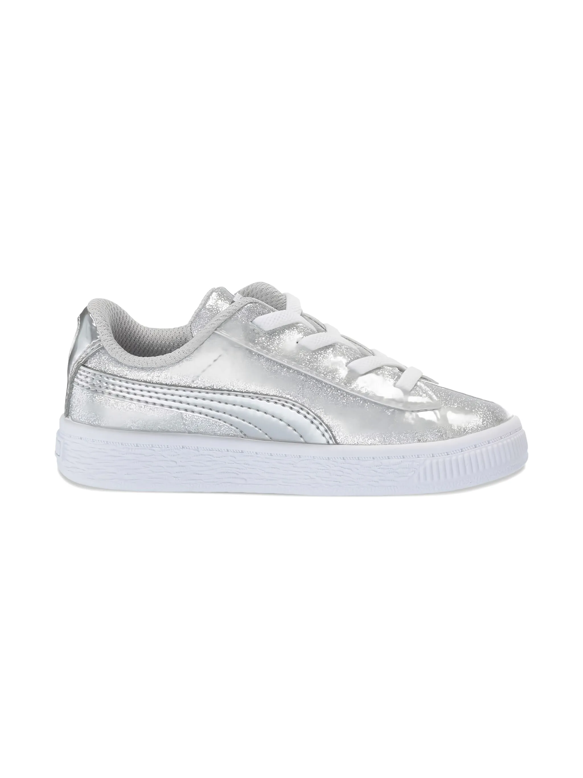 Кроссовки с эффектом металлик Puma Kids, серый — фото 2
