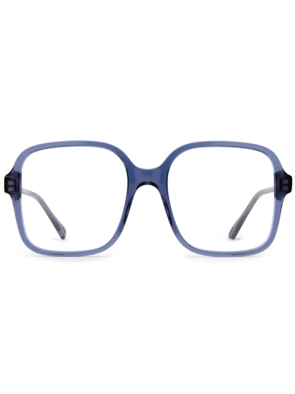 

Солнцезащитные очки в массивной оправе Chloé Eyewear, синий