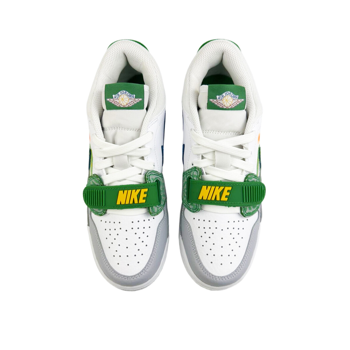 Кроссовки Jordan Legacy 312 Vintage Basketball Shoes Women's Low-top Green, белый/зеленый — фото 2