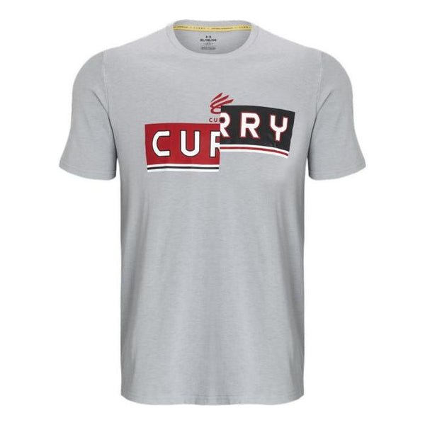 

Футболка curry logo basketball t-shirt 'grey' Under Armour, серый
