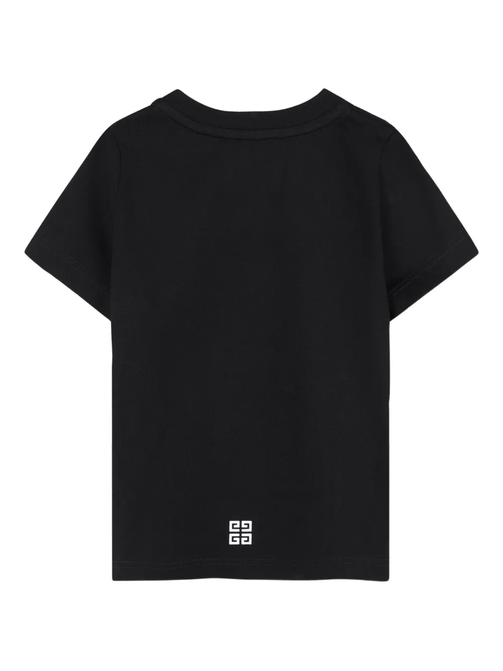 Футболка с короткими рукавами и принтом логотипа Givenchy Kids, черный — фото 2