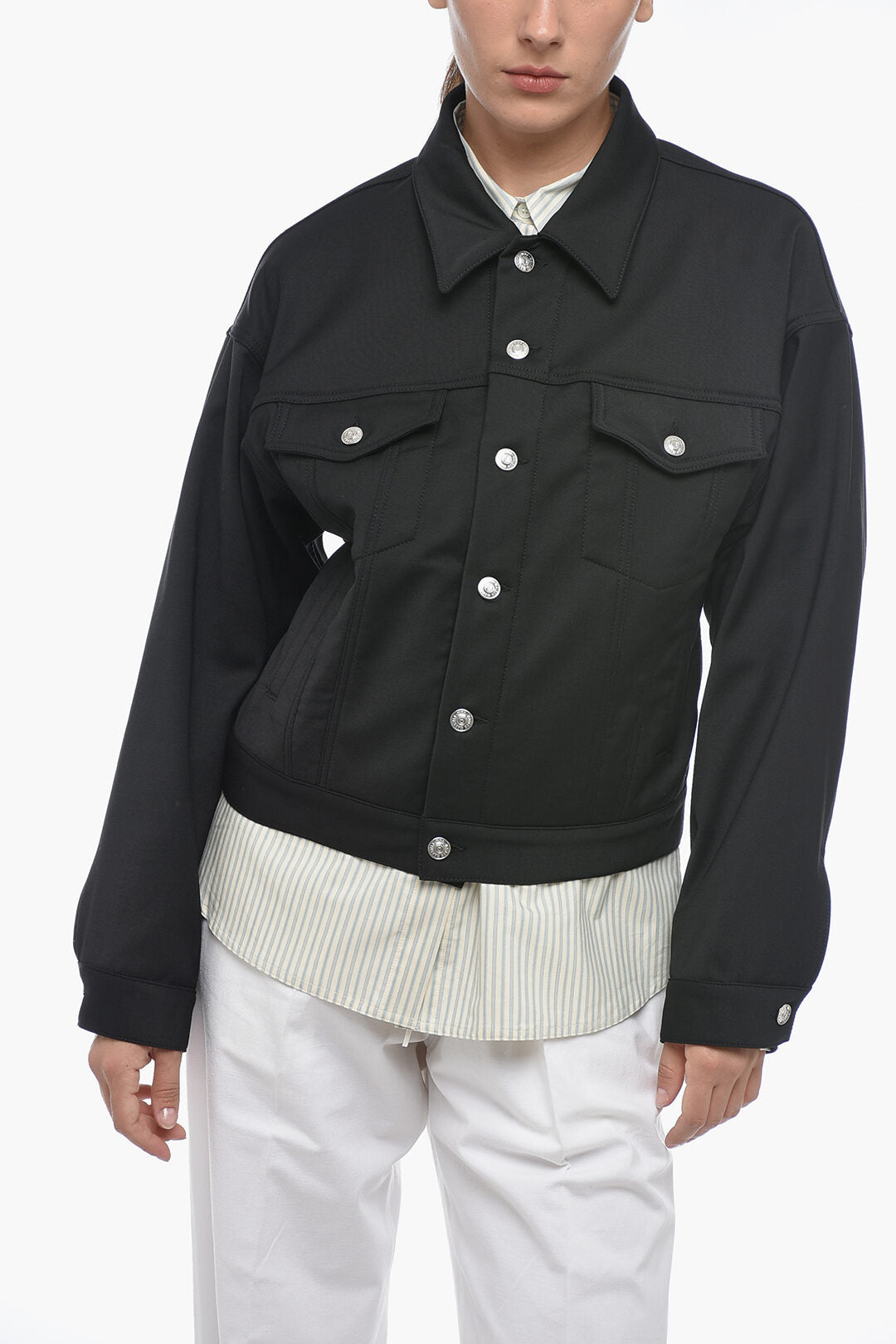 

Куртка Maison Margiela MM6 Utility с Мартингейлом, черный