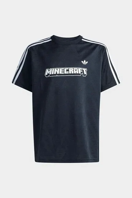 Футболка детская с принтом Minecraft Adidas Originals, черный — фото 2
