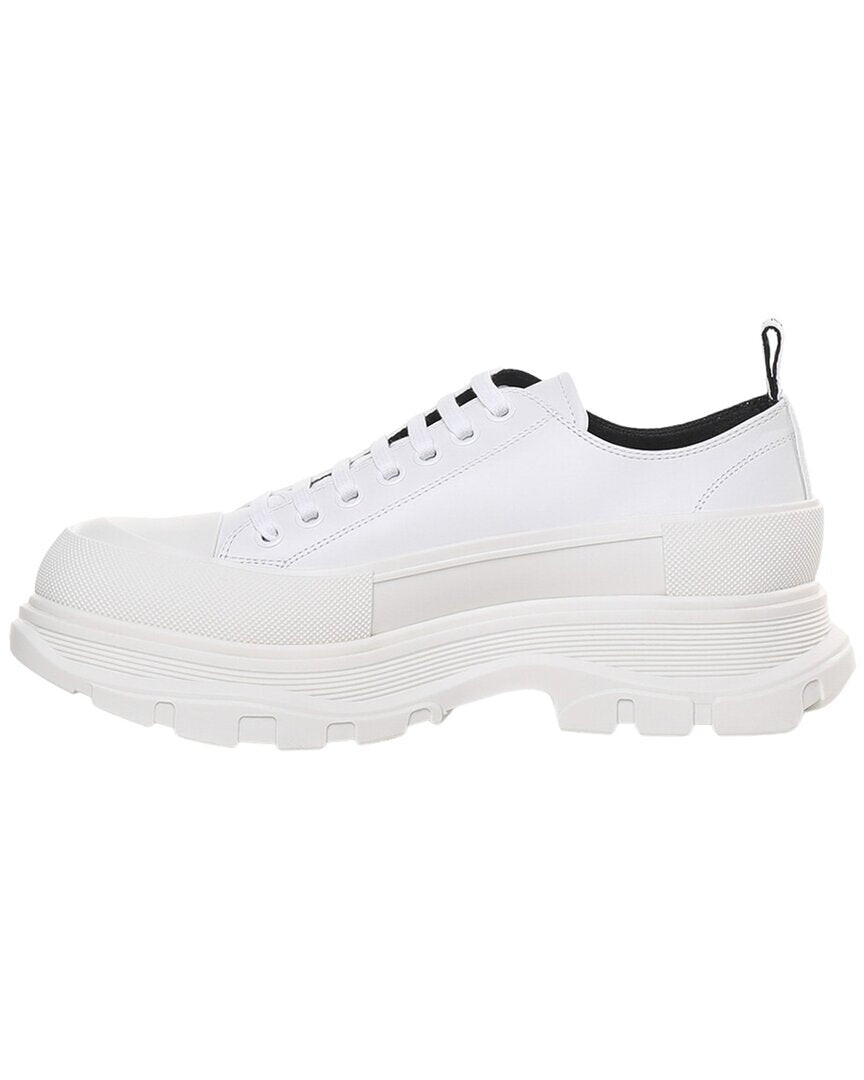 

Кожаные кроссовки на шнуровке Alexander McQueen Tread Slick, белый