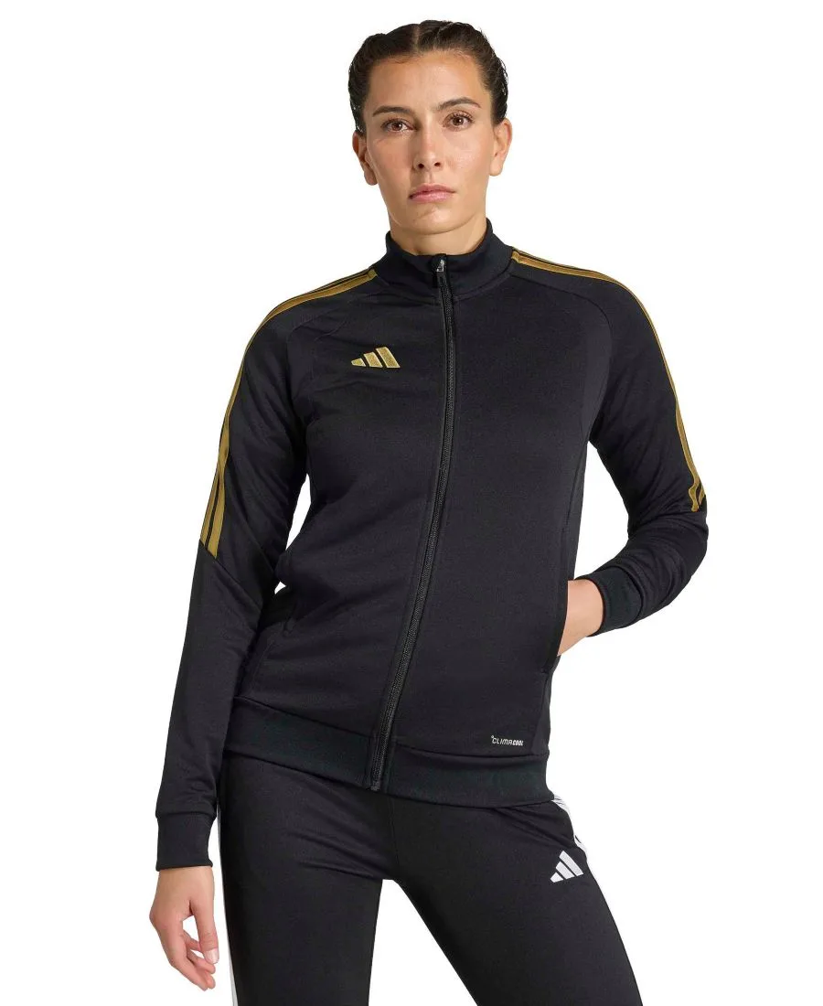 Женская куртка Tiro 26 Adidas, черный/темно-football золото