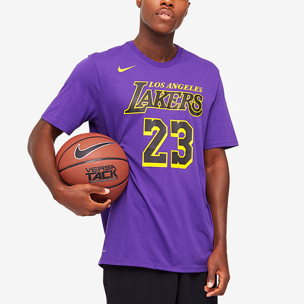 Футболка Nike LeBron Basketball Sports Short Sleeve LeBron James 23 Purple, фиолетовый — фото 4
