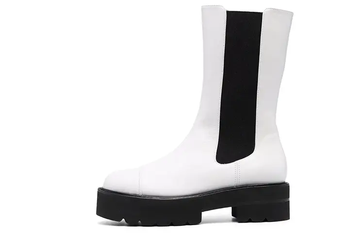 Stuart Weitzman /SW Высокие сапоги челси женские, белые