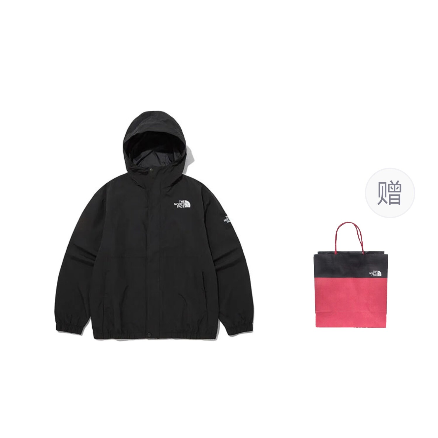 

Куртка унисекс черный + подарочный пакет The North Face