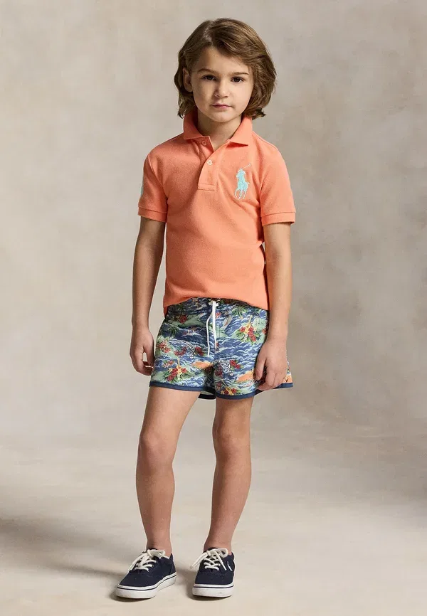 Поло из хлопка Big Pony Polo Ralph Lauren, маковый — фото 2