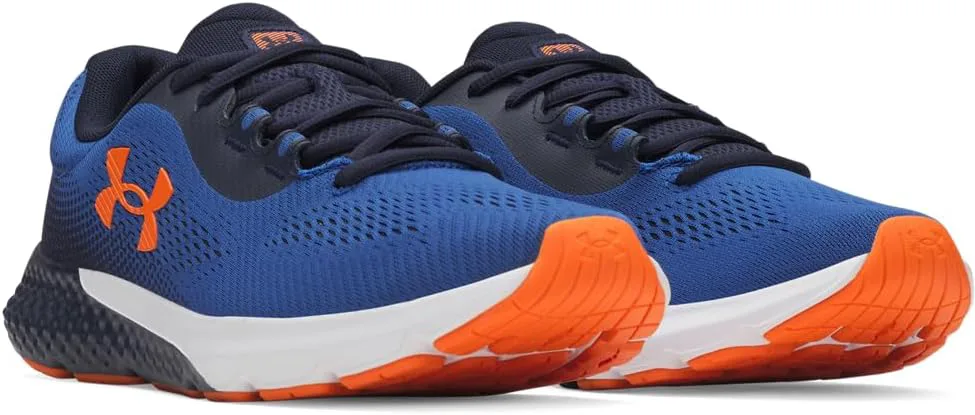 Мужские кроссовки Under Armour Charged Rogue 4, синий/темно-синий/оранжевый — фото 4