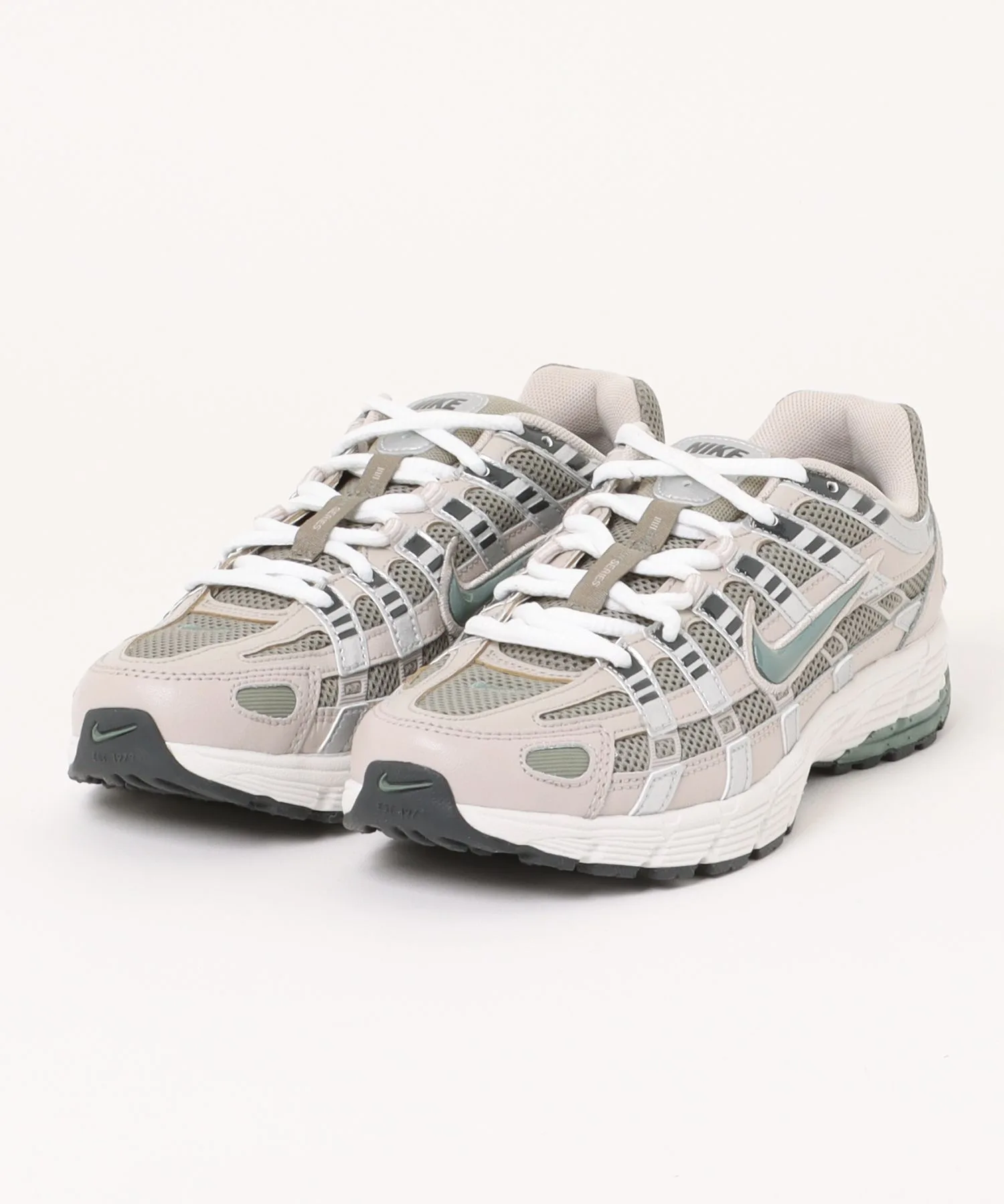Мужские кроссовки из натуральной кожи P-6000 NIKE MCD6404 коричневые