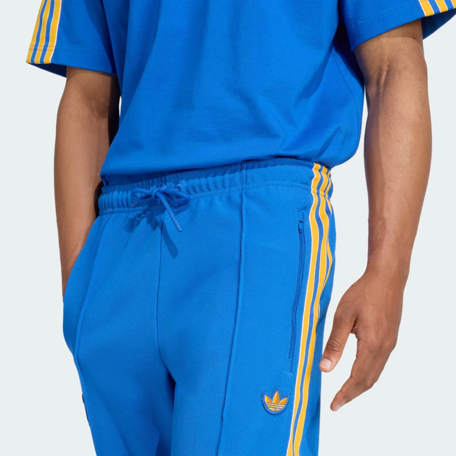 Спортивные брюки Adidas Originals зауженного кроя Tigres UANL Terrace Icons синего цвета — фото 4