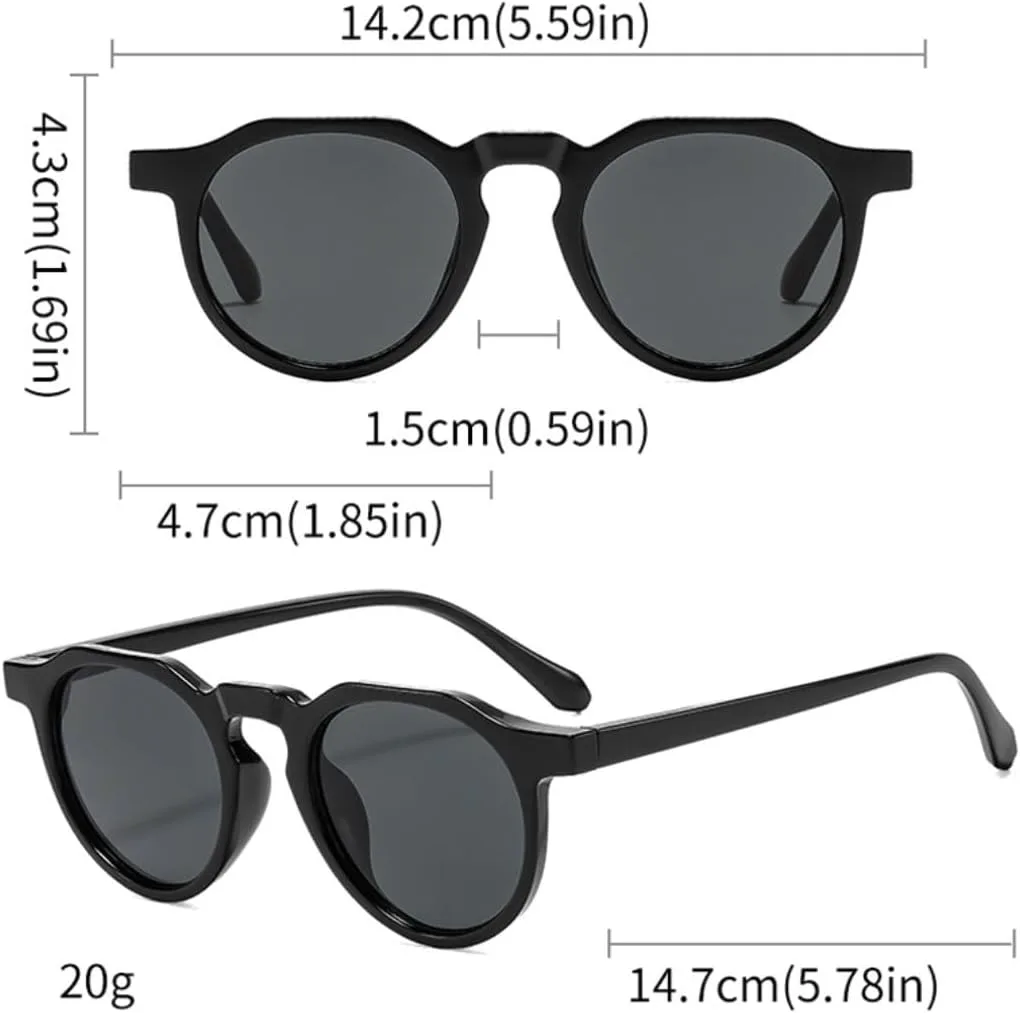 

Мужские солнцезащитные очки в стиле ретро, ​​овальные, панк, яркие, с защитой от УФ-излучения UV400; женские солнцезащитные очки в тренде UUPTTPL, Black Black