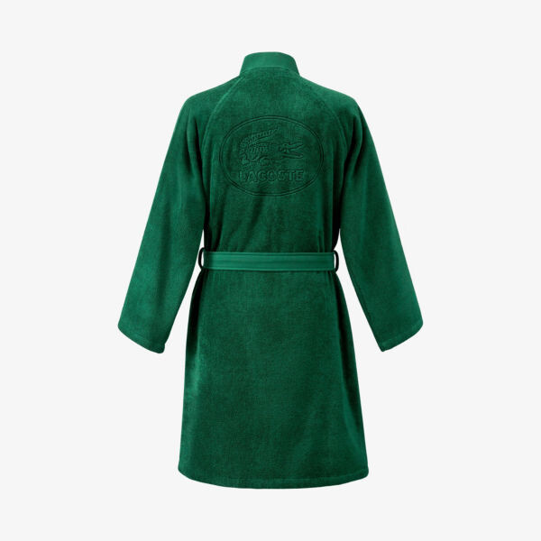 Халат defile из органического хлопка Lacoste, цвет vert — фото 3