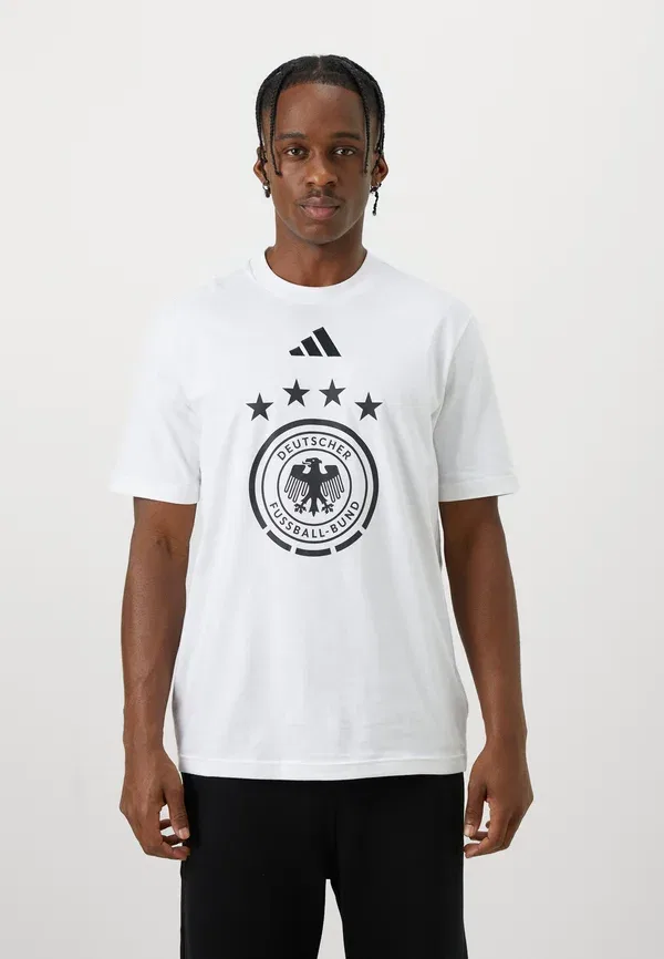 Футболка Adidas Performance Deutschland dfb dna national team wear, белый — фото 3