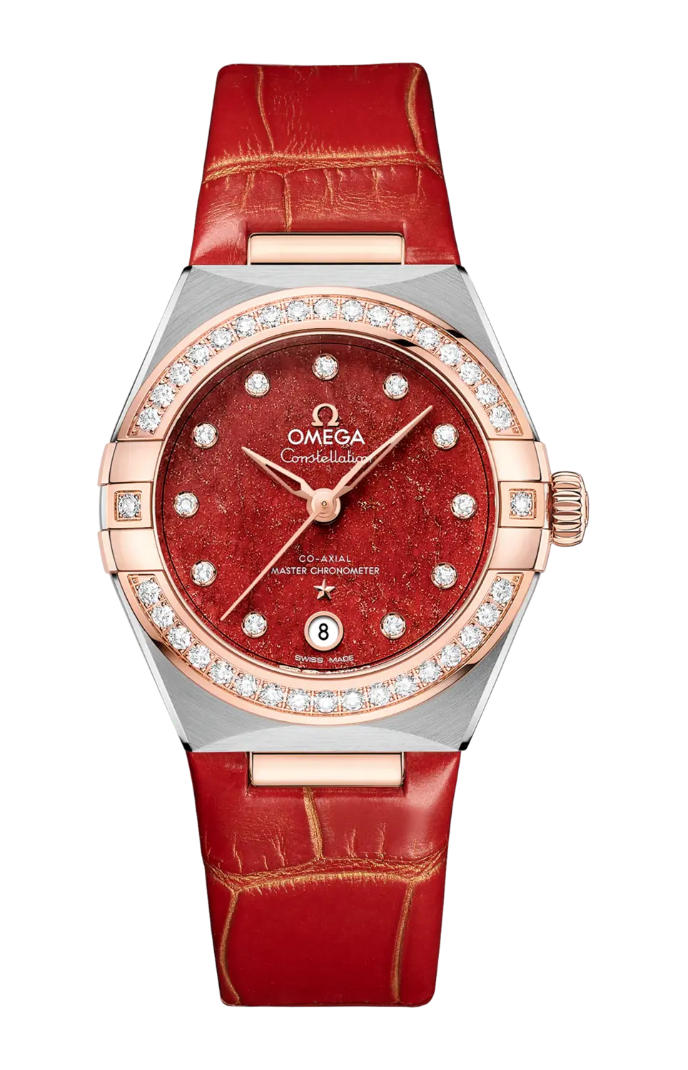 

Часы Omega Constellation constellation co-axial master chronometer с золотом и бриллиантами 29 мм