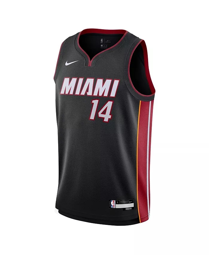 Футболка баскетбольная Miami Heat Tyler Herro для подростков - Icon Edition, черная Nike — фото 2
