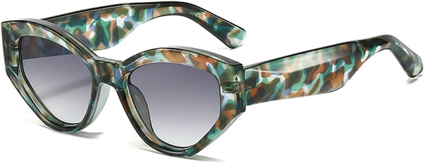 

Хелена Модные ретро-солнцезащитные очки «кошачий глаз» для женщин, роскошная массивная оправа, многоугольные квадратные очки для мужчин, модные очки с защитой от УФ-излучения UV400 helena, C5