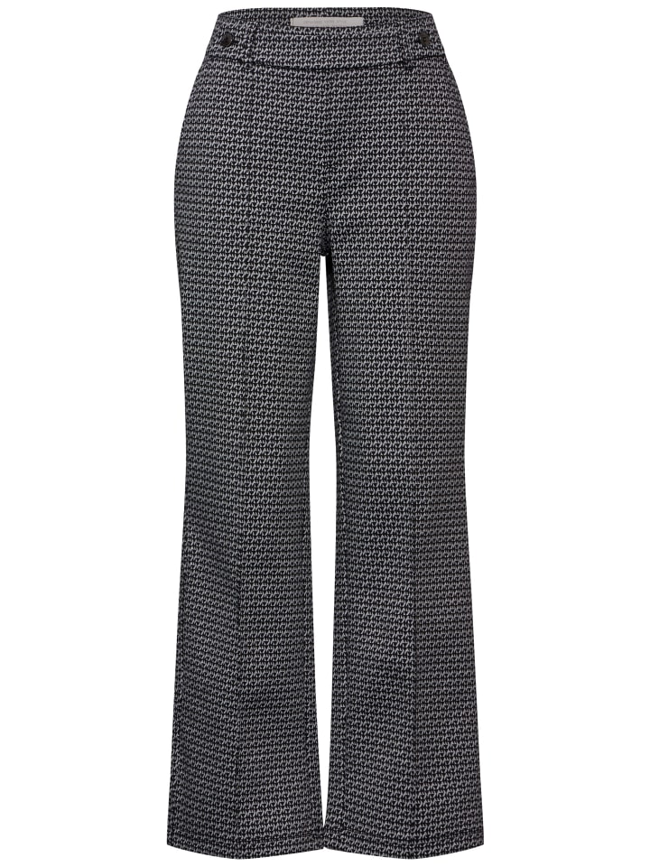 

Тканевые брюки Street One Jacquard-Hose' Schwarz