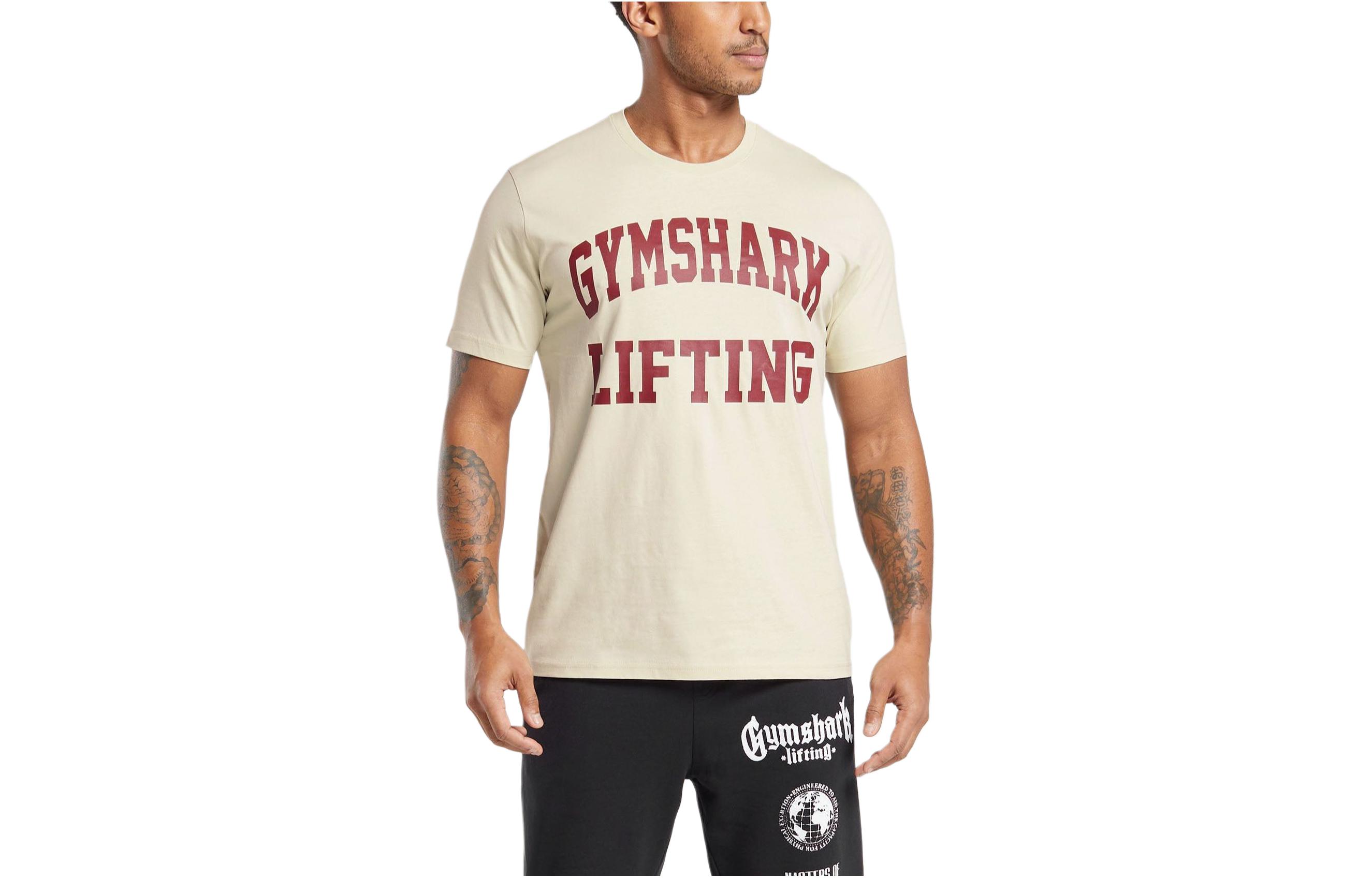 

Футболка мужская хаки GYMSHARK