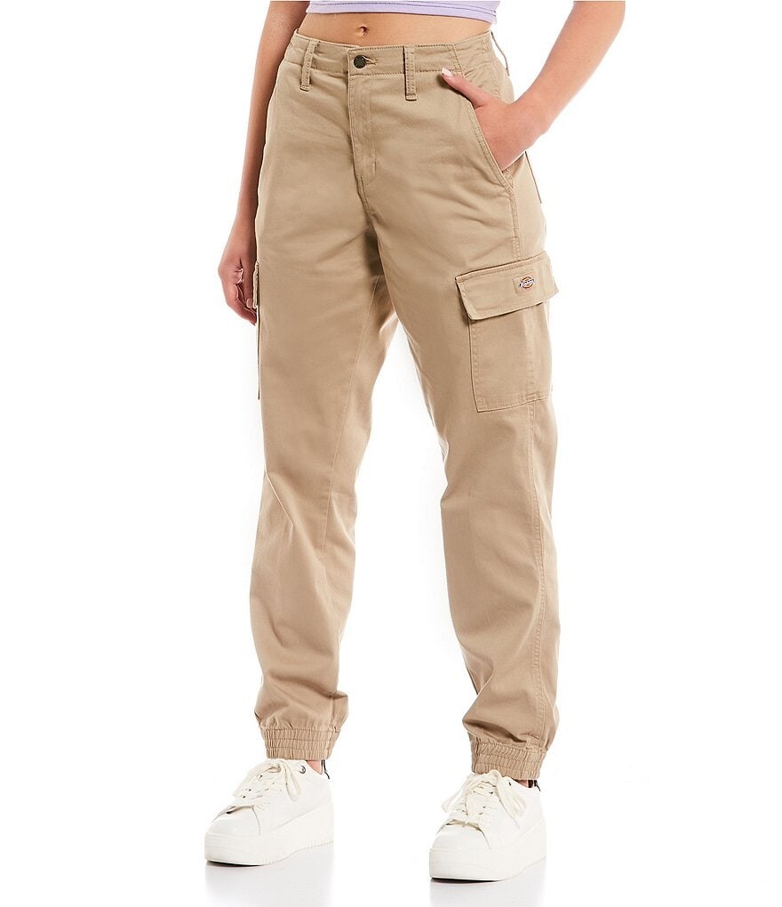 

Брюки-карго с высокой посадкой Dickies, бежевый