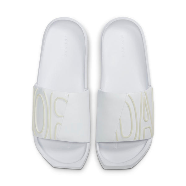 Тапочки nola slide 'triple white' Air Jordan, белый — фото 3