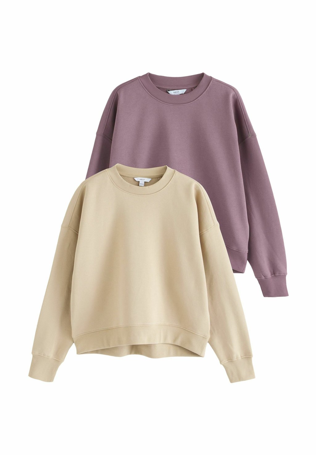 

Толстовка SUPERSOFT ESSENTIALS CREW NECK SEAM DETAIL 2 PACK Next, фиолетовый