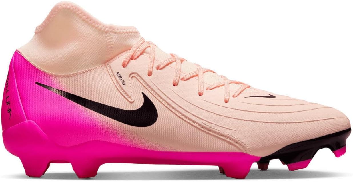Кроссовки Nike Herren Phantom Luna Ii Academy Fg/Mg, Crimson Tint/Pink Blast/Black — фото 3