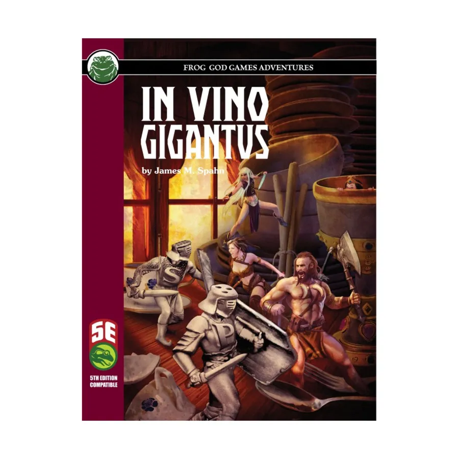 

In Vino Gigantus (5E), D&D 5e Adventures, Sourcebooks & Supplements (Frog God Games), мягкая обложка