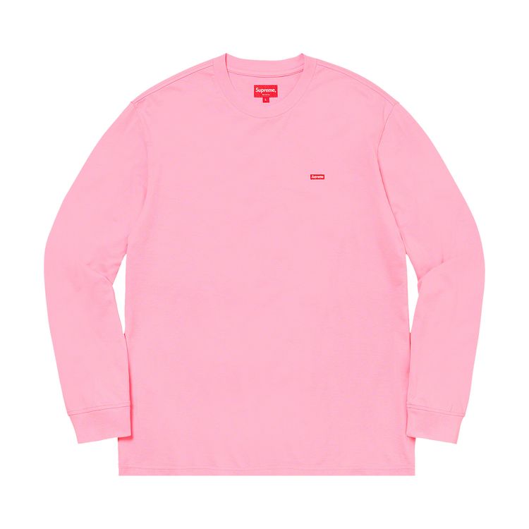 

Футболка Supreme Small Box Long-Sleeve Tee Pink, розовый