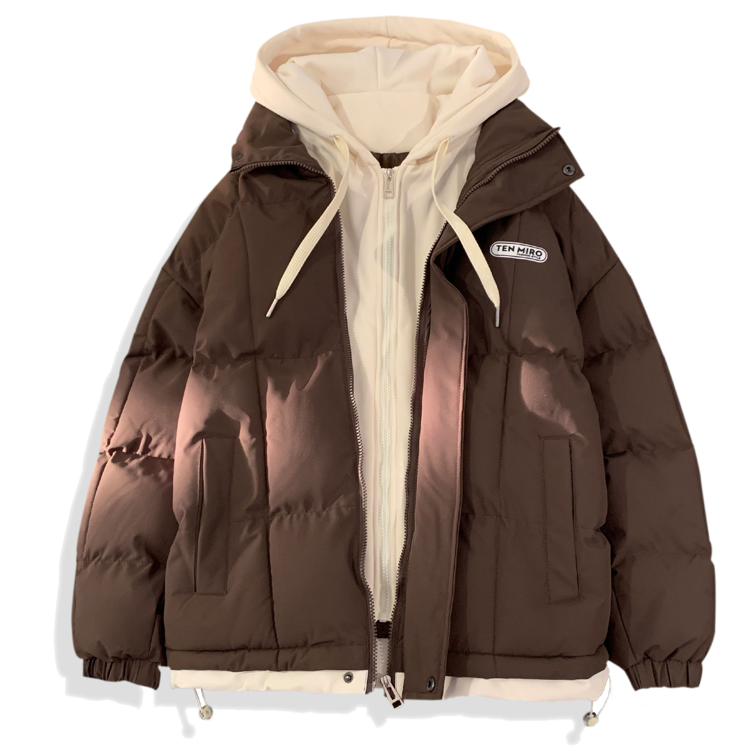 

TEN MIRO Пуховик Unisex, Coffee